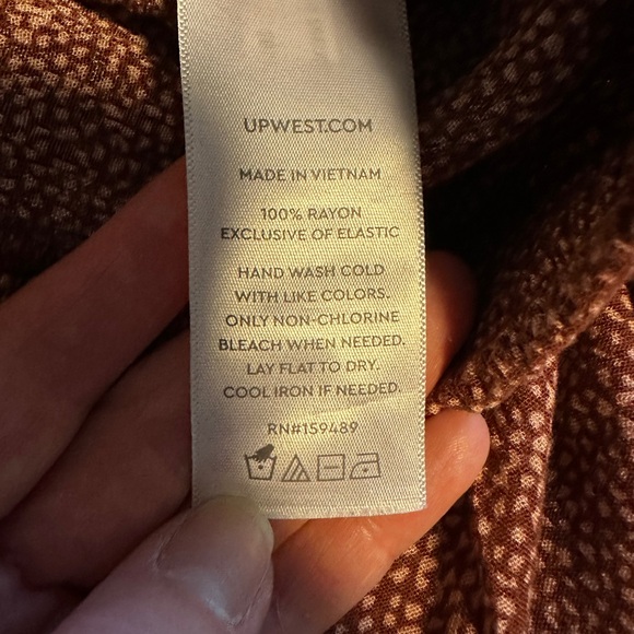 Brown Tiered Women's Skirt - Picture 5 of 5